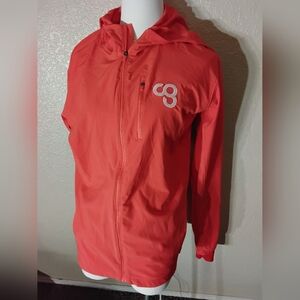 Vibrant Red Lightweight Windbreaker